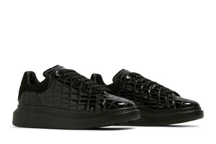 Alexander McQueen Oversized Sneaker Black Crocodile