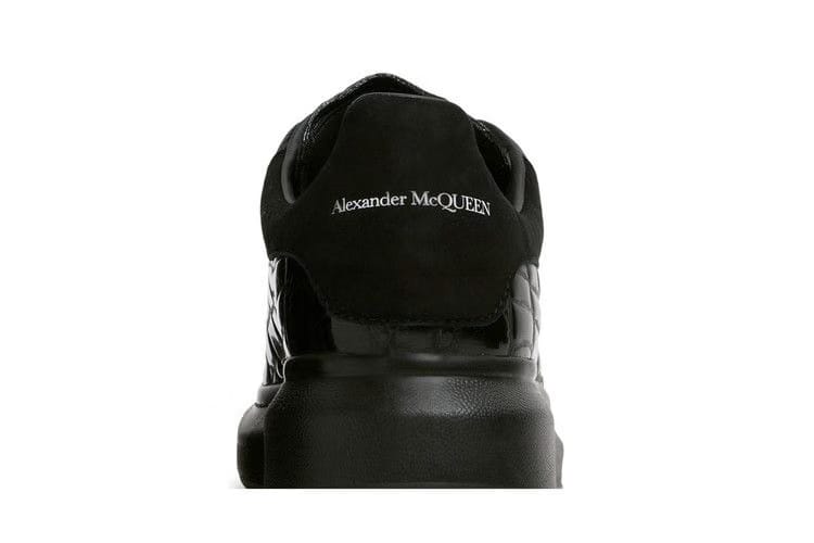 Alexander McQueen Oversized Sneaker Black Crocodile