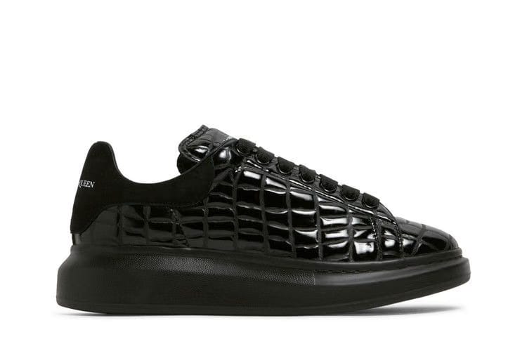 Alexander McQueen Oversized Sneaker Black Crocodile