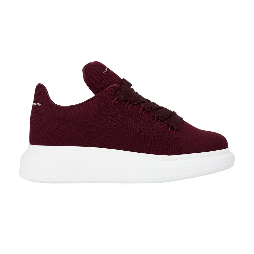 Alexander McQueen Wmns Oversized Sneaker 'New Knitted - Dark Red'