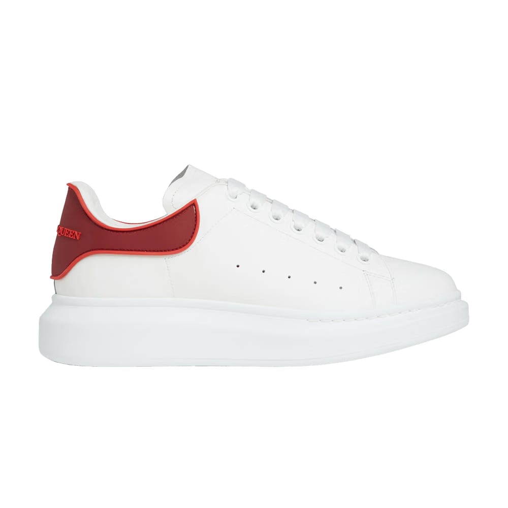 Alexander McQueen Oversized Sneaker White Rose Red
