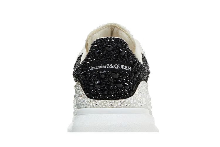 Alexander McQueen Wmns Oversized Sneaker 'White Black Crystal'