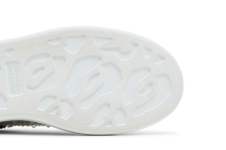 Alexander McQueen Wmns Oversized Sneaker 'White Black Crystal'