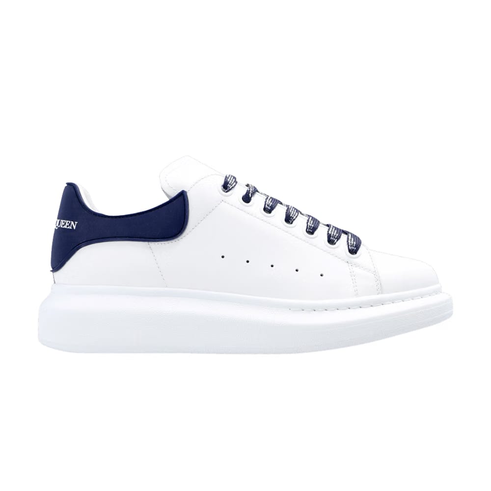 Alexander McQueen Wmns Oversized Sneaker 'White Ink Blue'