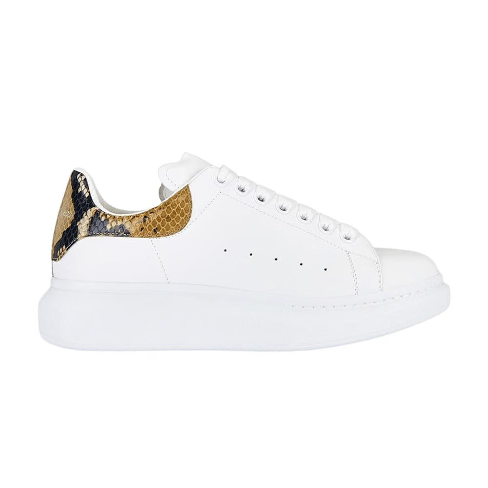 Alexander McQueen Oversized Sneaker White Snakeskin