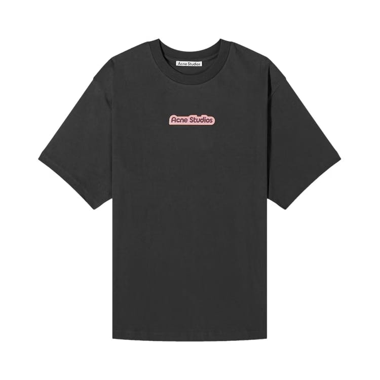 Acne Studios Patch Logo T-Shirt Black/Pink