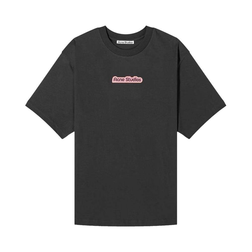 Acne Studios Patch Logo T-Shirt Black/Pink