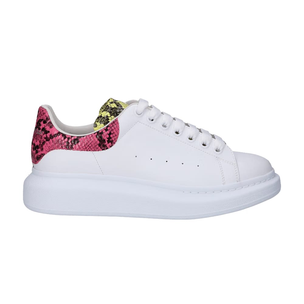 Alexander McQueen Oversized Sneaker White Multi Snake Print
