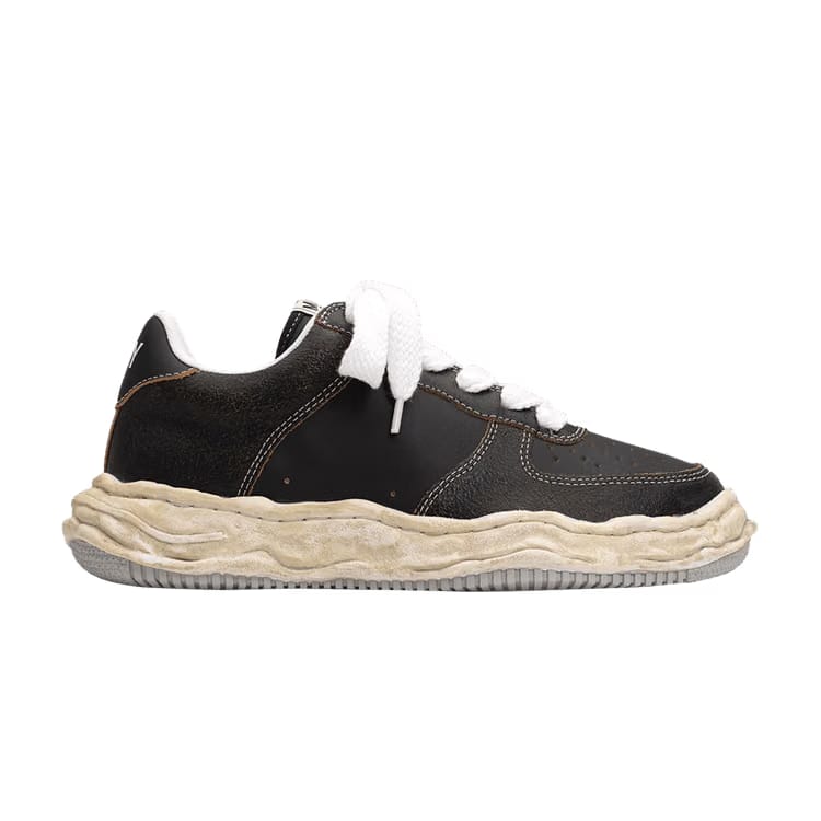 Maison Mihara Yasuhiro Wayne Low Cracking Leather - Black White