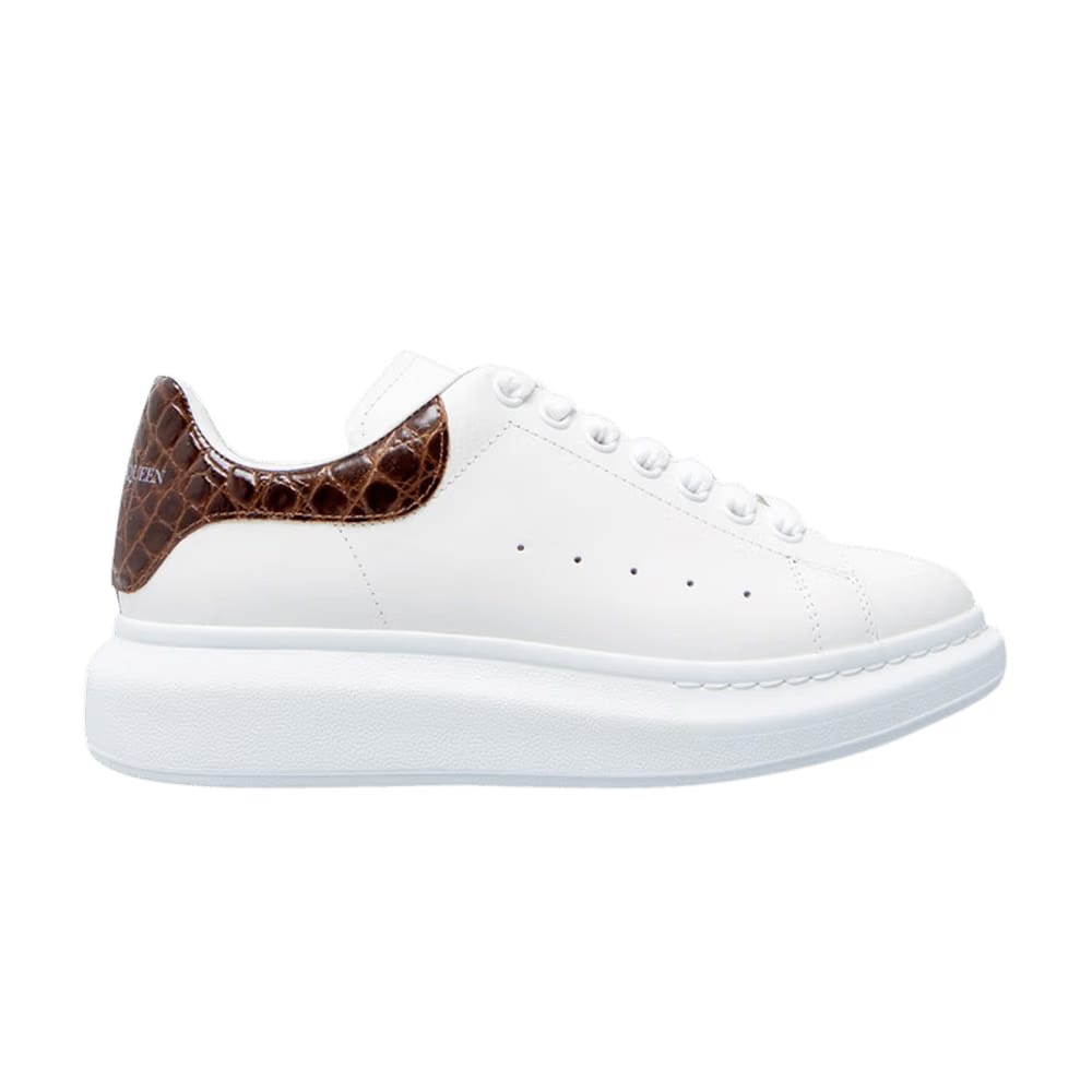 Alexander McQueen Oversized Sneaker Brown Crocodile