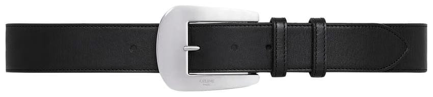 CELINE Large 35mm Belt Black