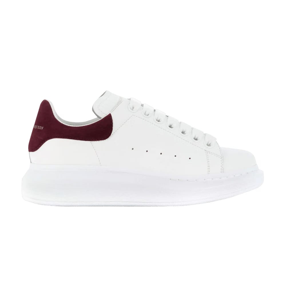 Alexander McQueen Wmns Oversized Sneaker 'White Burgundy'