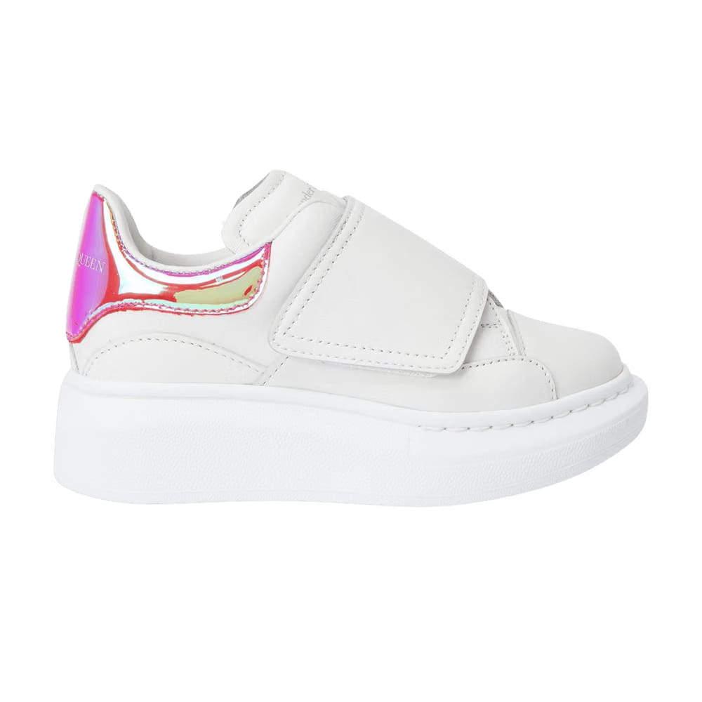 Alexander McQueen Oversized Sneaker Kids White Hologram