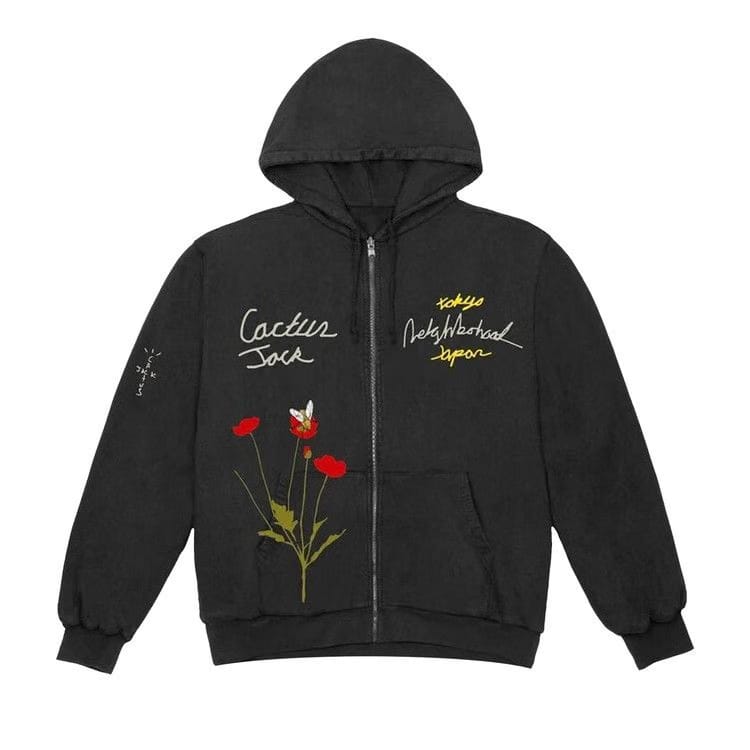 Cactus Jack by Travis Scott x Neighborhood Carousel Hoodie Black