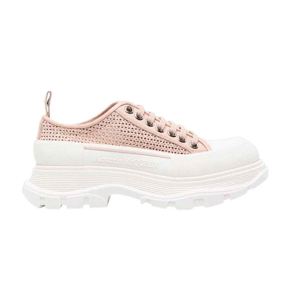 Alexander McQueen Wmns Deck Plimsoll 'Rose Gold Raffia'