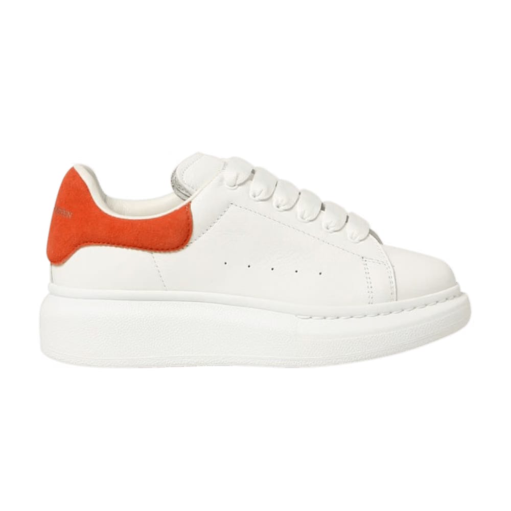 Alexander McQueen Oversized Sneaker Kids White Acrylic Orange