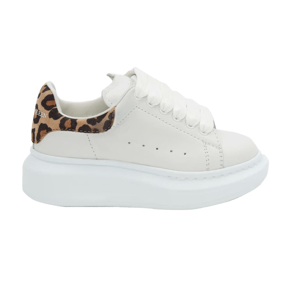 Alexander McQueen Oversized Sneaker Kids Leopard