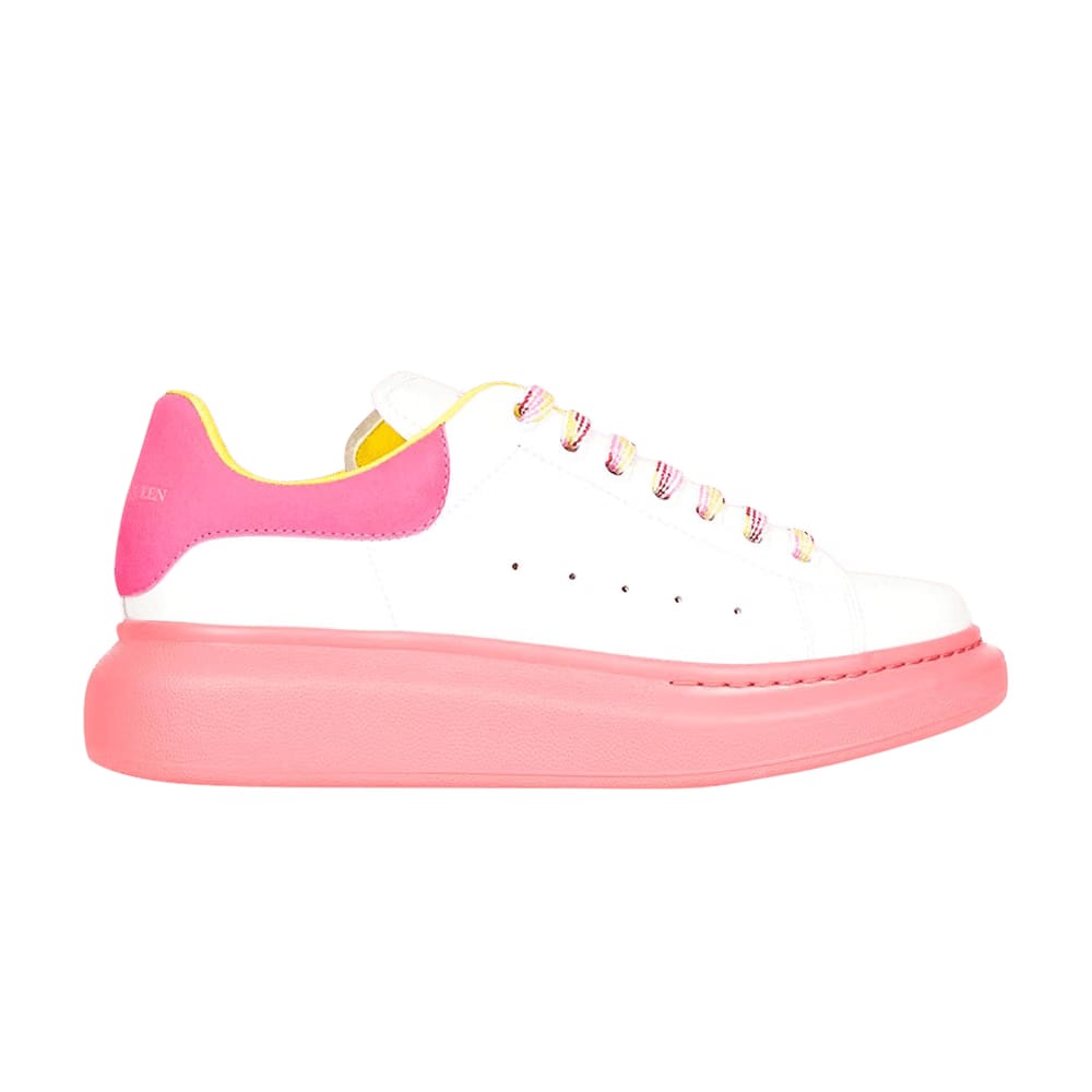Alexander McQueen Wmns Oversized Sneaker 'White Pink Yellow'