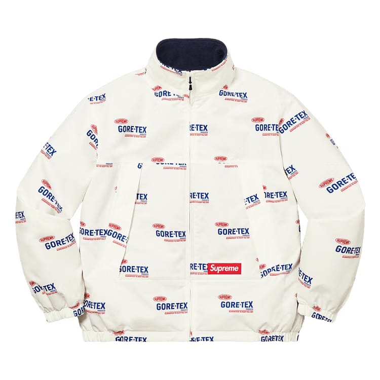 Supreme GORE-TEX Reversible Polartec Lined Jacket Natural Logos
