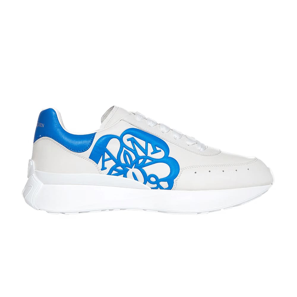 Alexander McQueen Sprint Runner White Cerulean Blue