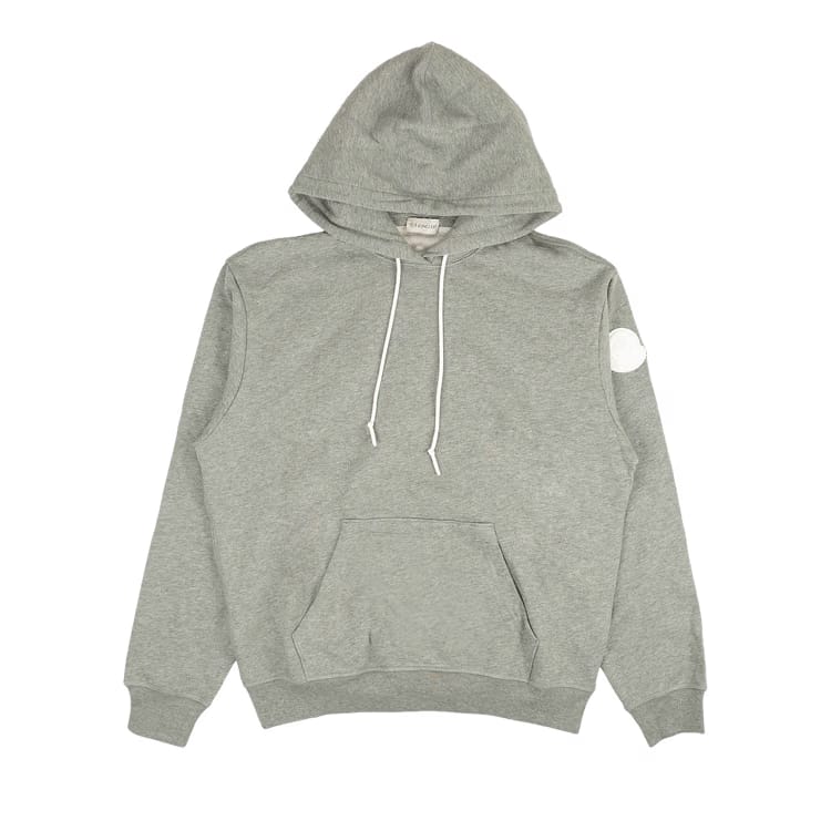 Moncler Maglia Con Cappuccio Hoodie Sweatshirt Grey