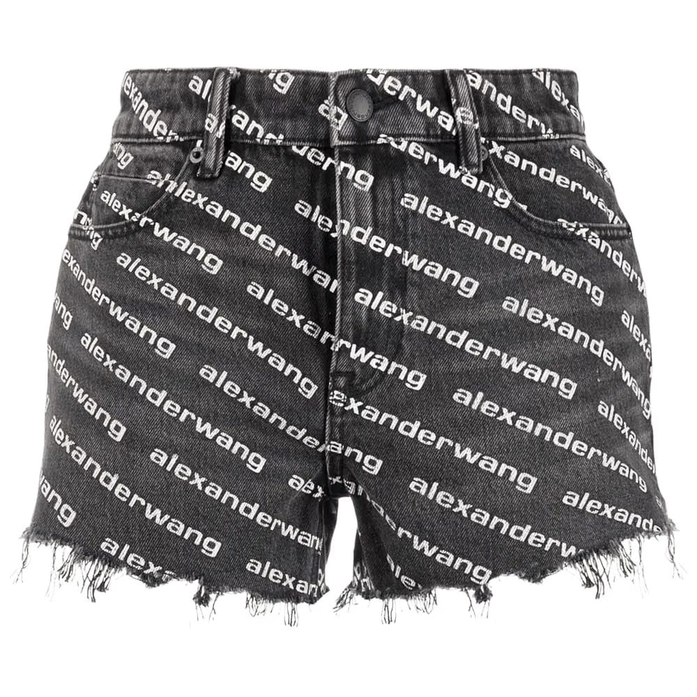 Alexander Wang Bite Shorts Grey Aged/White