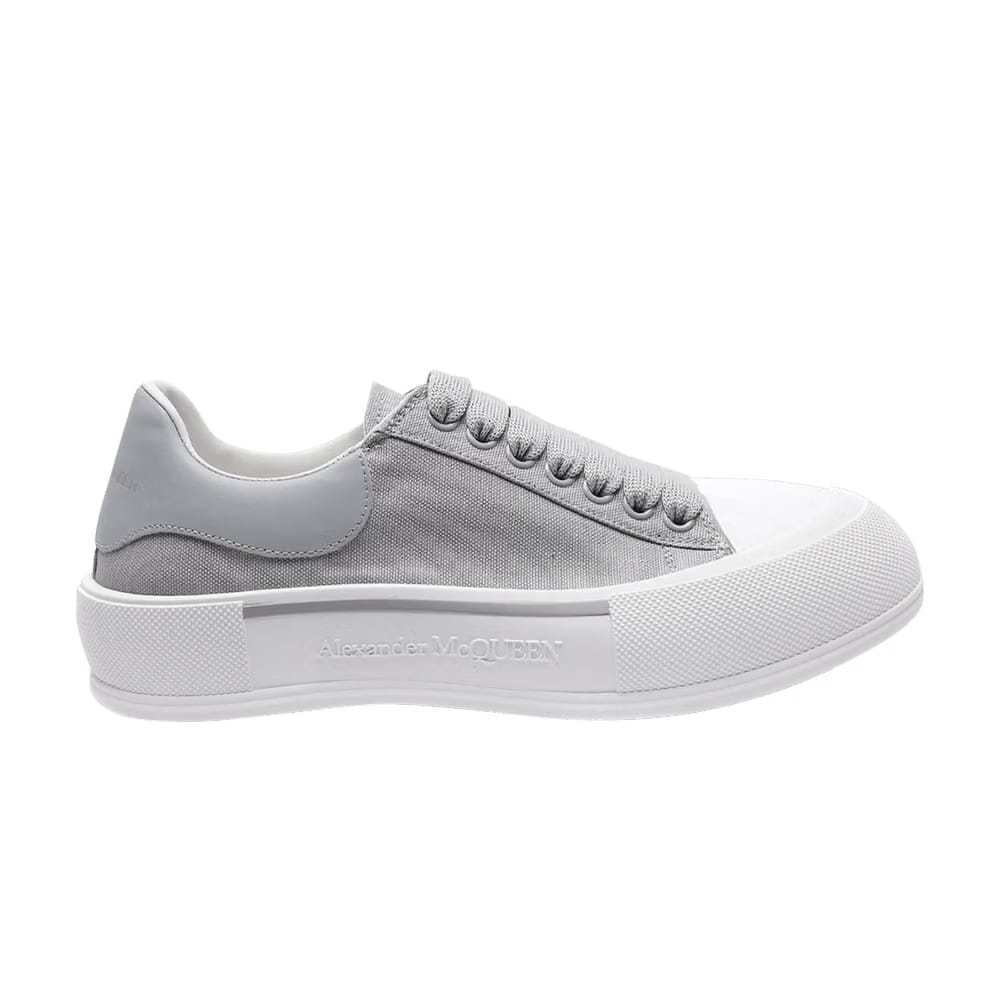 Alexander McQueen Deck Plimsoll Low Lilac Grey