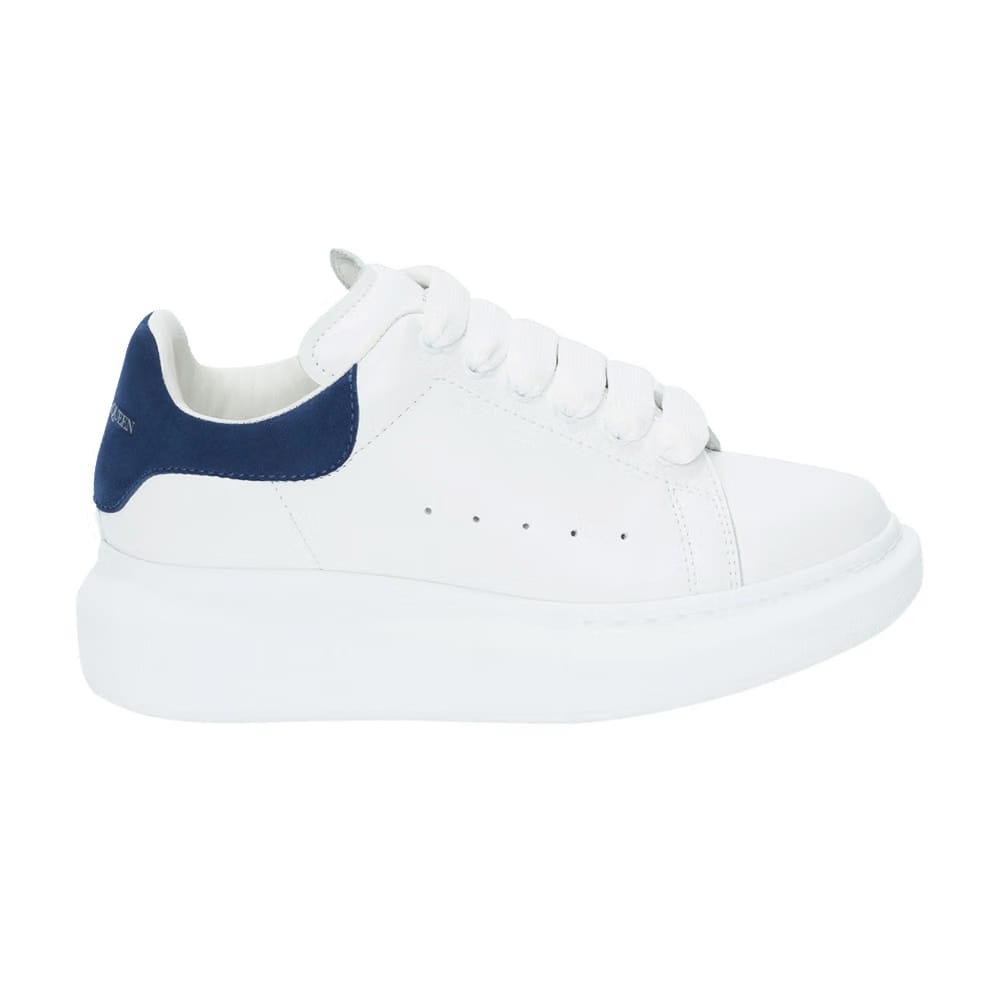 Alexander McQueen Oversized Sneaker Kids White Paris Blue