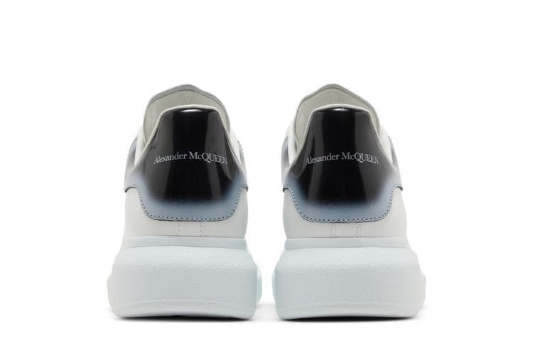 Alexander McQueen Oversized Sneaker Faded Heel - White Black Silver