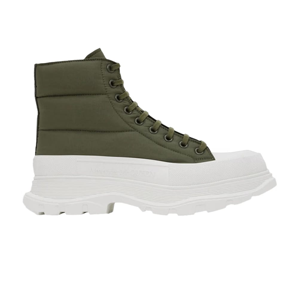 Alexander McQueen Tread Slick Boot Khaki Nylon
