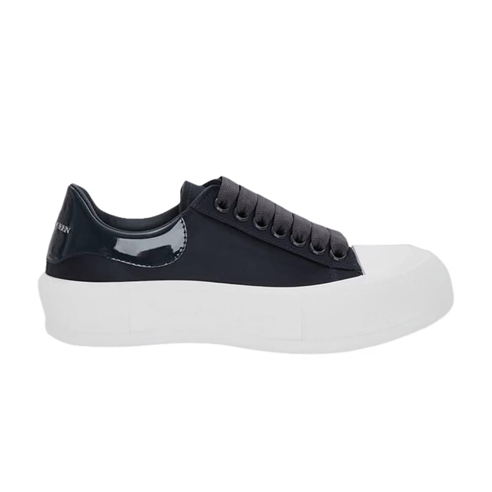 Alexander McQueen Wmns Deck Plimsoll Lace-Up 'Anthracite'