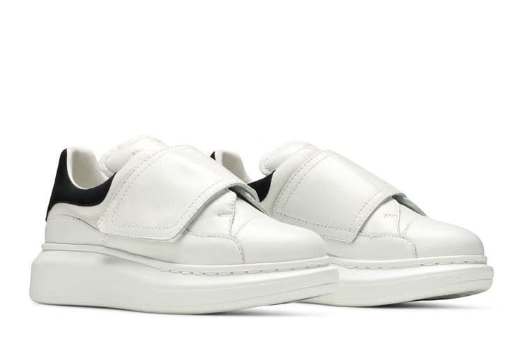 Alexander McQueen Oversized Grip-Strap Sneaker Kids White Black