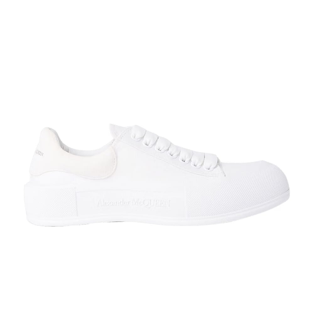 Alexander McQueen Wmns Deck Lace-Up Plimsoll 'White' 2022