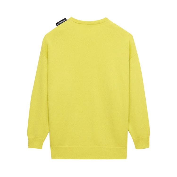 Balenciaga Long Sleeve Crewneck Lime