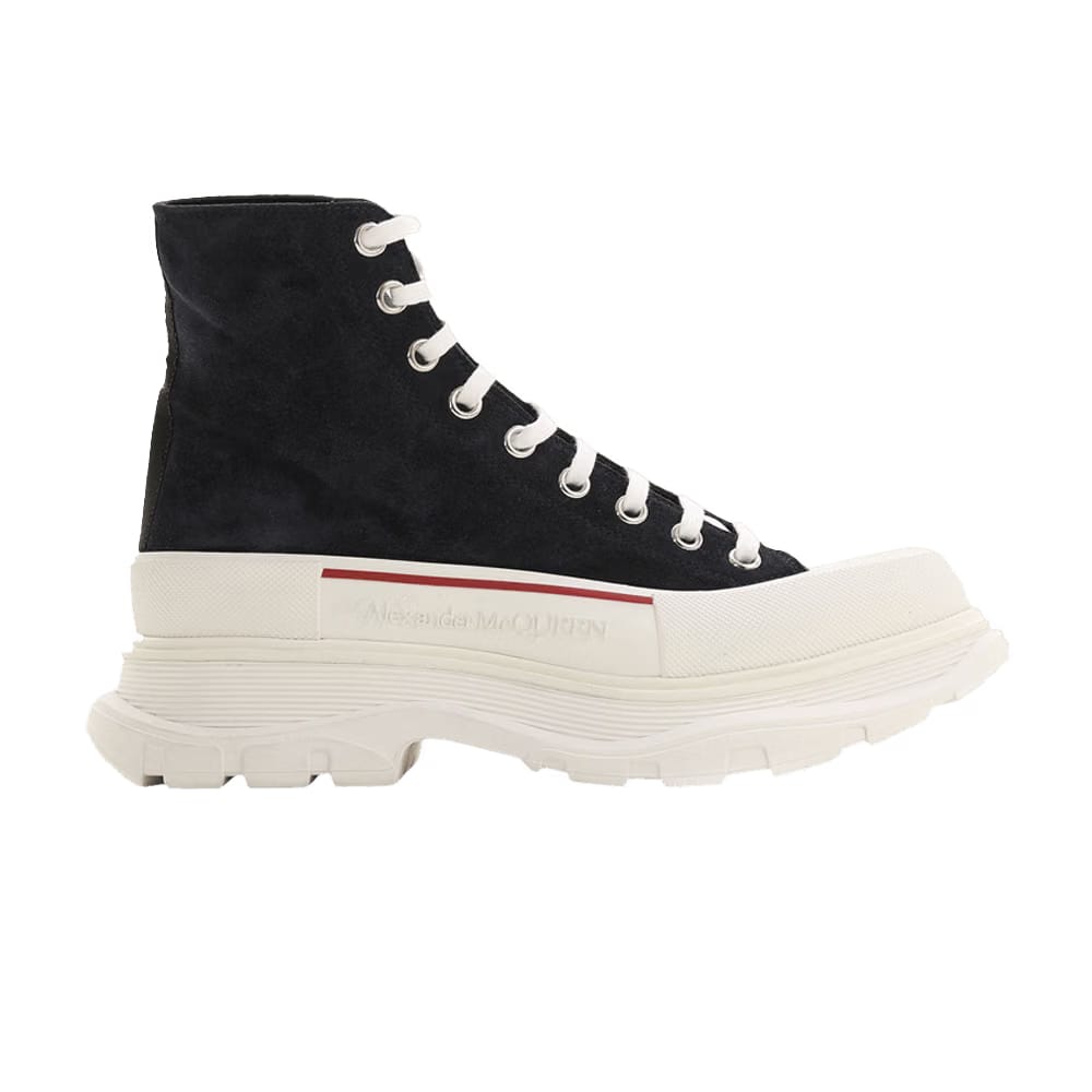 Alexander McQueen Tread Slick Boots Blue Navy