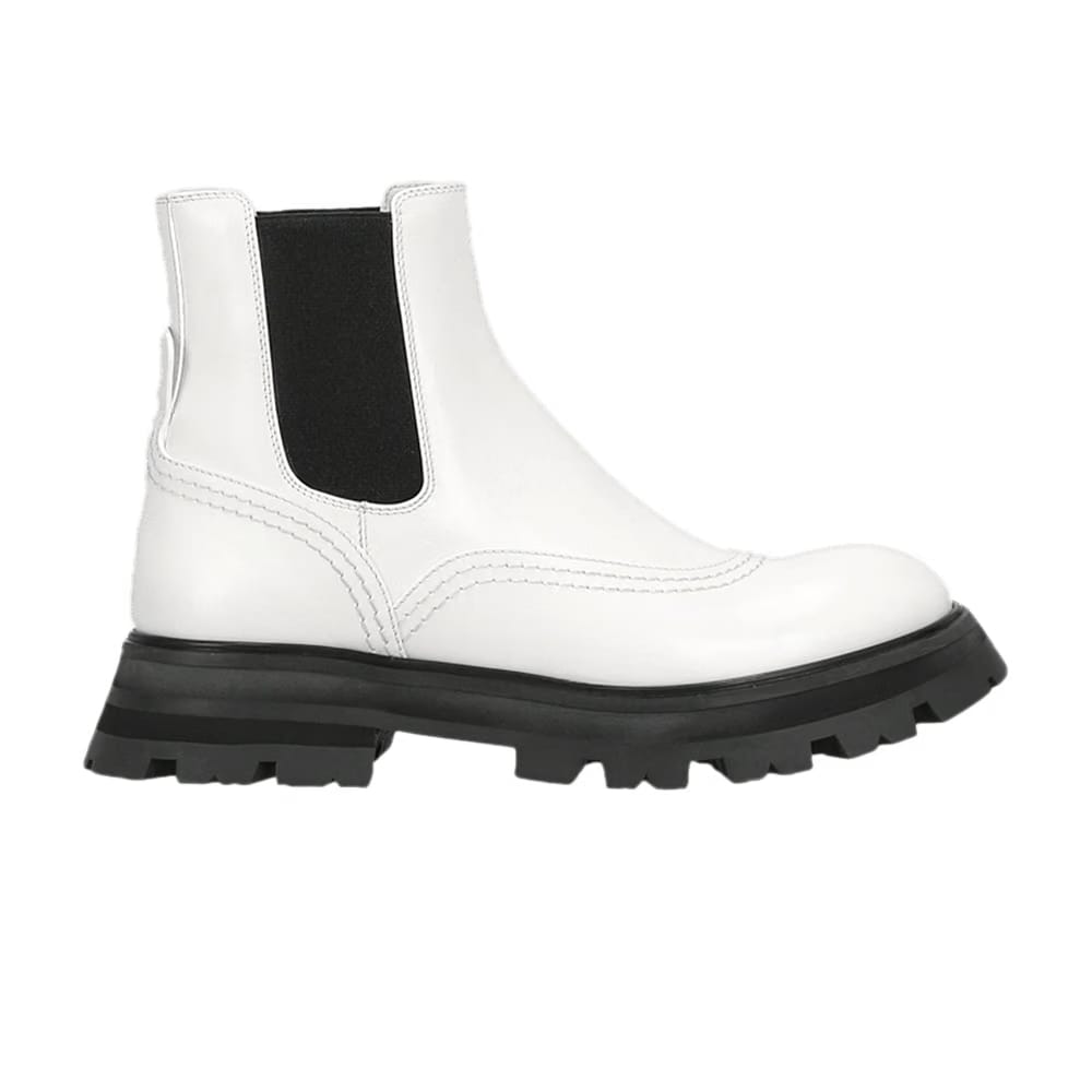 Alexander McQueen Wmns Wander Chelsea Boot 'White Black'