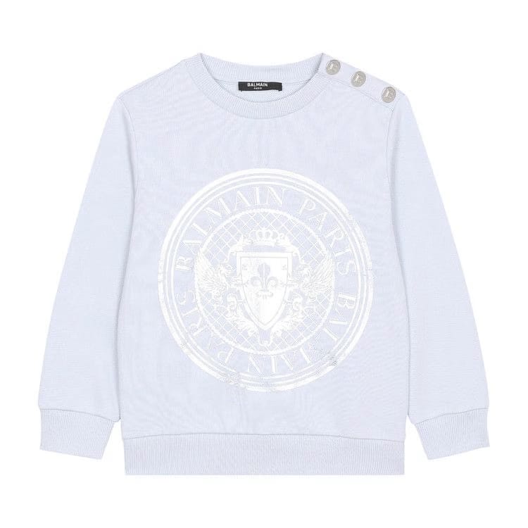 Balmain Kids Logo Sweatshirt Blue