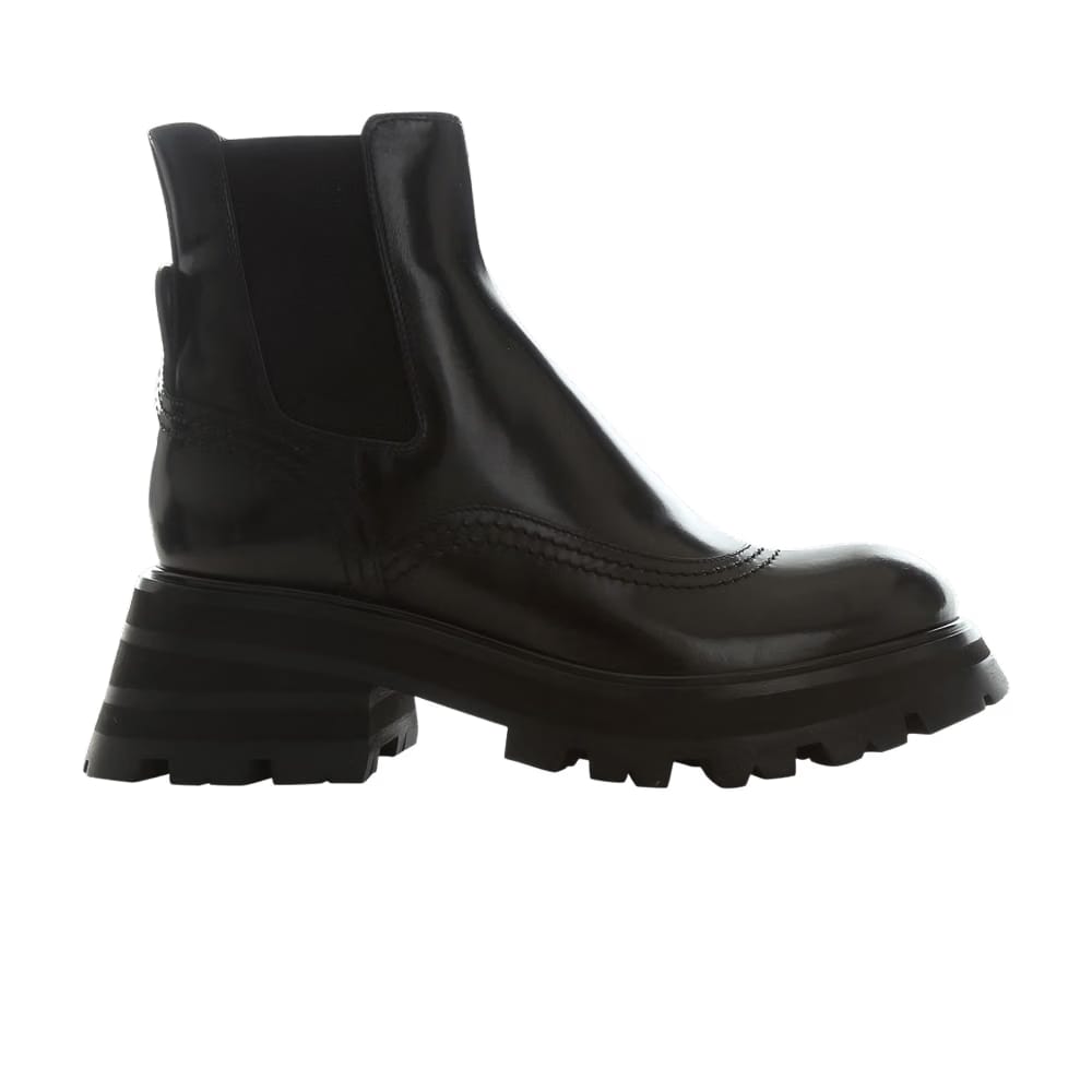 Alexander McQueen Wmns Wander Chelsea Boot 'Black' 2021