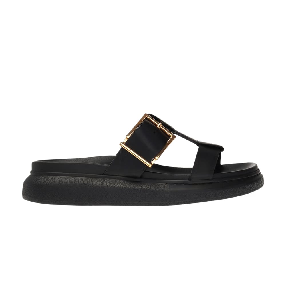 Alexander McQueen Hybrid Slide Black Gold