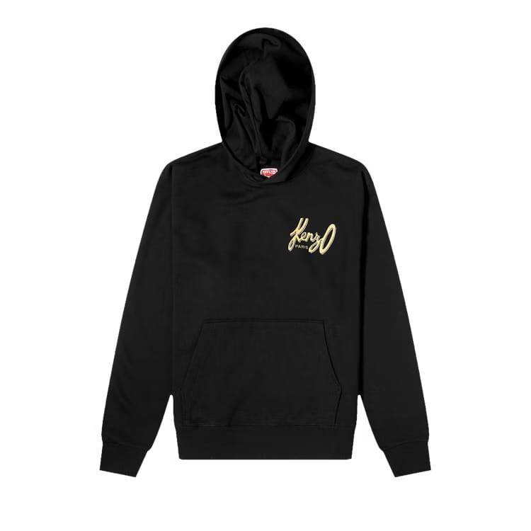 Kenzo Logo Hoodie Black
