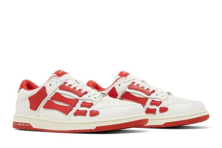 Amiri Skel Top Low White Red
