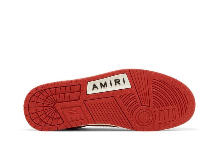 Amiri Skel Top Low White Red