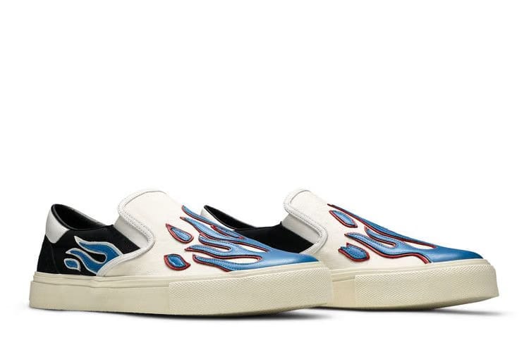 Amiri Slip-On Flame - Black White Blue