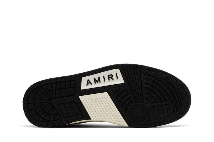 Amiri Skel Top Low Black White Leopard