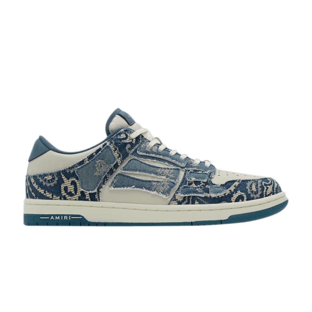 Amiri Skel Top Low Bandana Jacquard - Denim