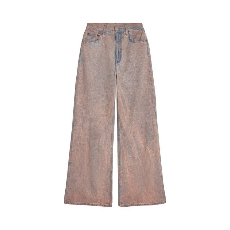 Acne Studios Pink Tap Loose Fit Denim Pants Light Blue/Pink