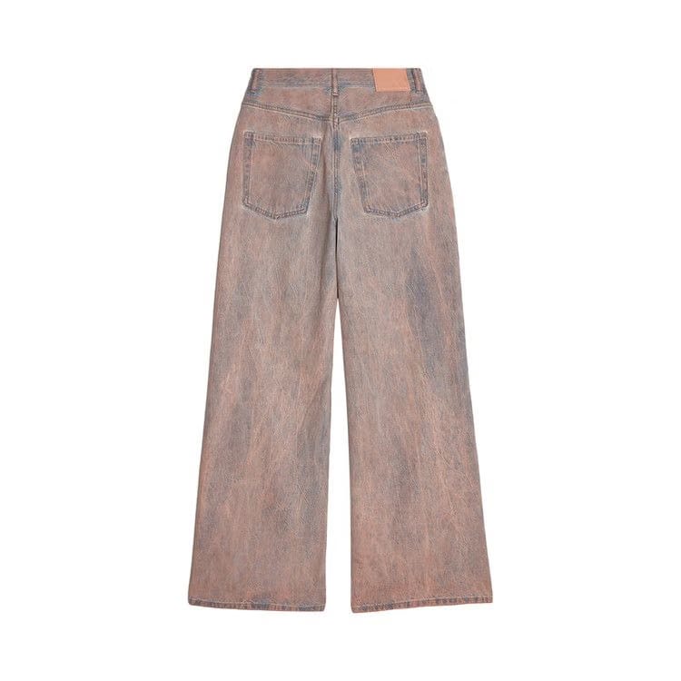 Acne Studios Pink Tap Loose Fit Denim Pants Light Blue/Pink