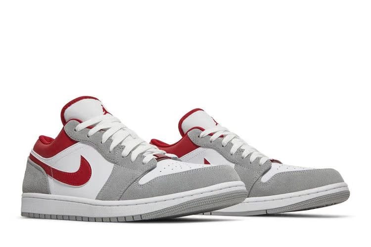 Air Jordan 1 Low SE Light Grey Gym Red