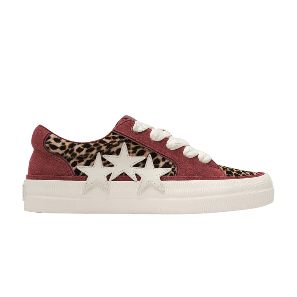 Amiri Sunset Skate Low Burgundy Leopard