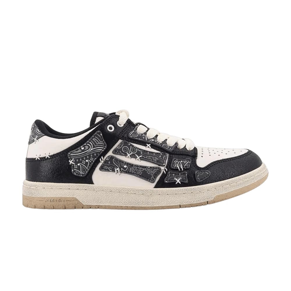 Amiri Skel Top Low Bandana - Black White
